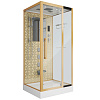 Картинка анонса товара «душевая кабина niagara luxe ng-7714g (1000x900х2150) низкий поддон стенки золото»