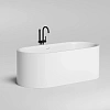 Картинка анонса товара «ванна из искусственного камня salini perla 170x80 1049201m интегрированный слив-перелив, донный клапан click-clack»