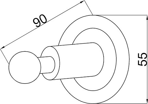 Крючок Boheme MURANO 10906-CH-CR CHROME (шоколад) Крючок Boheme MURANO 10906-CH-CR CHROME (шоколад)