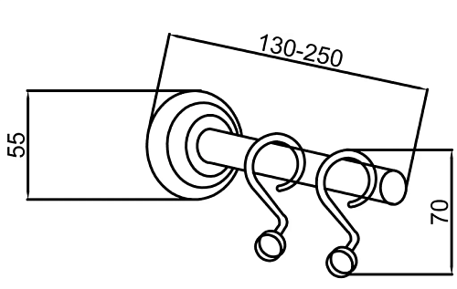 Крючок Boheme Medici 10629 бронза Крючок Boheme Medici 10629 бронза