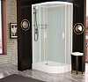 Картинка анонса товара «душевая кабина frank f412l м white 120x80 20020 закаленное матовое стекло»