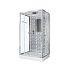 Картинка анонса товара «душевая кабина niagara luxe ng-7772qw (1200x900х2100) низкий поддон стенки серебро»