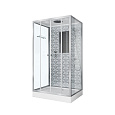 Детальная картинка товара «душевая кабина niagara luxe ng-7772qw (1200x900х2100) низкий поддон стенки серебро»