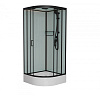 Картинка анонса товара «душевая кабина frank f409/1 м black черный профиль матовое стекло 90x90 20062»