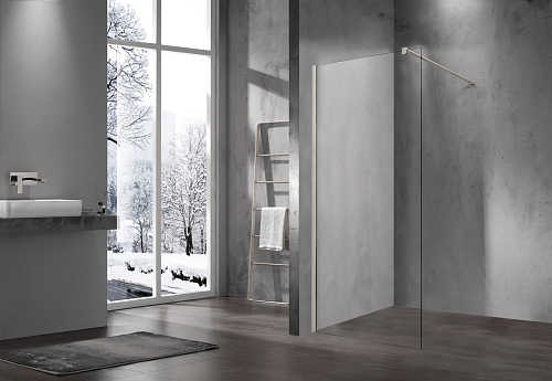 Душевая перегородка Vincea Walk-In VSW-1H700CLBN 700x2000, брашированный никель, стекло прозрачное Душевая перегородка Vincea Walk-In VSW-1H700CLBN 700x2000, брашированный никель, стекло прозрачное