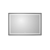 Картинка анонса товара «зеркало belbagno spc-kraft-1200-800-led-tch-warm-nero 1200x32x800 мм с подсветкой сенсорным выключателем и подогревом»