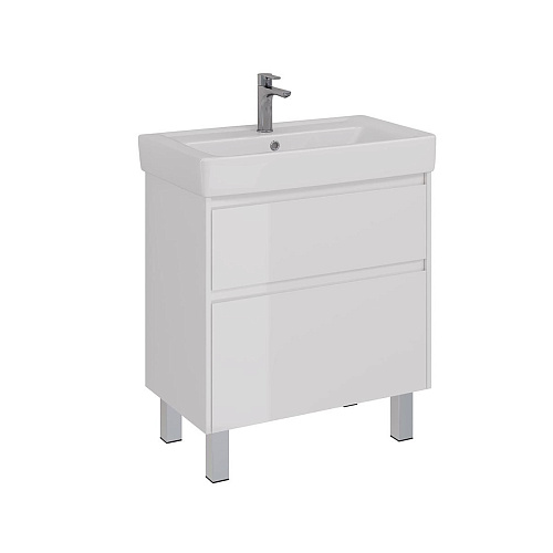 Тумба под раковину Lemark COMBI 80 см подвесная/напольная, белый LM03C80T Тумба под раковину Lemark COMBI 80 см подвесная/напольная, белый LM03C80T