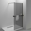 Картинка анонса товара «душевая перегородка vinceawalk-in hr vsw-4hr100cgb, 1000x2000, черный, стекло тонированное»