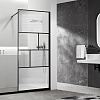 Картинка анонса товара «душевая перегородка vincea walk-in vsw-1hc800cfb, 800x2000, черный, стекло прозрачное/рифленое»