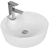 Картинка анонса товара «раковина ceruttispa cr0090 440х440х130 накладная, белая, круглая, с отверстием под смеситель»