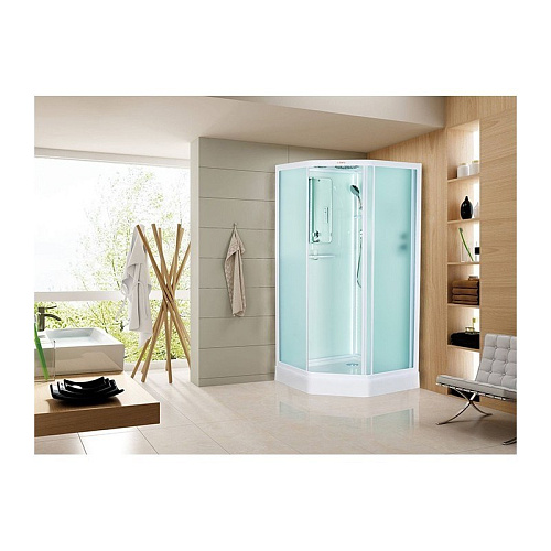 Душевая кабина Esbano ELEGANCIA (ESKL90PR) пятиугольная с крышей и LED освещением ES-L90PR 90x90x210см Душевая кабина Esbano ELEGANCIA (ESKL90PR) пятиугольная с крышей и LED освещением ES-L90PR 90x90x210см