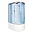 Детальная картинка товара «душевая кабина dto em4512l led (em4512lled+gm) 120x80 см с гидромассажем»