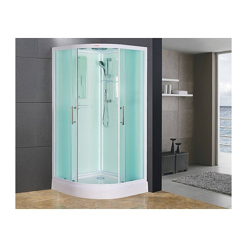 Душевая кабина Esbano ELEGANCIA (ESKL90CR) полукруглая с крышей и LED освещением ES-L90CR 90x90x210 Душевая кабина Esbano ELEGANCIA (ESKL90CR) полукруглая с крышей и LED освещением ES-L90CR 90x90x210