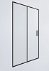 Картинка анонса товара «душевая дверь timo td-120/03c-6, раздвижная 1950x1200, профиль черный, стекло прозрачное 6 мм»