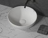 Картинка анонса товара «раковина boheme corian 879-39 круглая матовая, slim 39см 390x390x145»