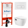 Картинка анонса товара «комплект унитаза belbagno с сиденьем loto bb070chr/sc инсталляцей bb026/bb042bl»