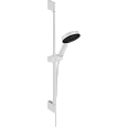 Детальная картинка товара «душевой гарнитур hansgrohe 105 3jet relaxation cо штангой 65 см 24160700, матовый белый»