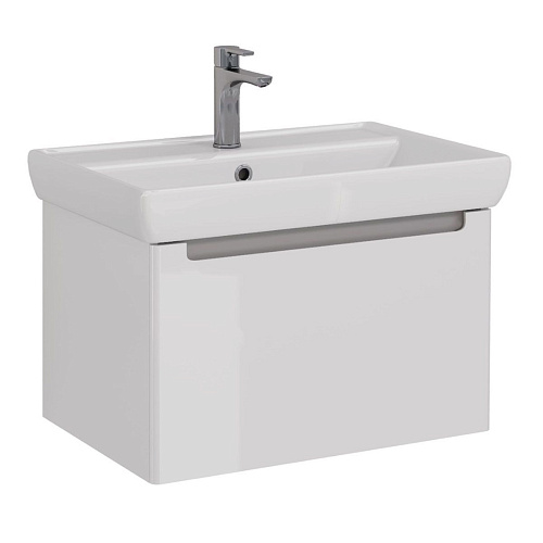 Тумба под раковину Lemark BUNO MINI 70 см подвесная, серый/белый LM05BM70T Тумба под раковину Lemark BUNO MINI 70 см подвесная, серый/белый LM05BM70T