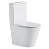 Картинка анонса товара «унитаз напольный black&amp;white w-7793 p-trap / geberit/ rimless / anti-dirt (610x360x850) компакт 7793w»