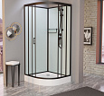 Детальная картинка товара «душевая кабина frank f409 м black 90x90 20043 закаленное матовое стекло»