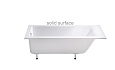 Детальная картинка товара «ванна из искусственного камня astra-form нейт 01010091 solid surface 1700х750»