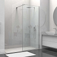 Детальная картинка товара «душевая перегородка vincea walk-in vsw-1hs100cl, 1000x2000, хром, стекло прозрачное»