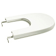 Детальная картинка товара «крышка для биде roca meridian soft close 8062ac004 с микролифтом, петли хром»