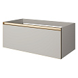 Детальная картинка товара «тумба под раковину armadi art quatro 1 100cm cashmere профиль matt gold 790-m1-100-cm-mg кашемир матовый»
