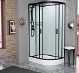 Детальная картинка товара «душевая кабина frank f418l black 814014 100x80»