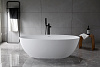 Картинка анонса товара «ванна из искусственного камня vincea solid surface vbt-4s01mw, 1700x760x560, белый матовый, слив-перелив в комплекте»