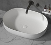Картинка анонса товара «раковина boheme corian 879-50 овальная матовая, slim 500x350x135»