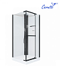 Картинка анонса товара «душевая кабина ceruttispa mimi90b 90x90x215-225 профиль черный, стекло прозрачное»
