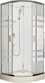 Душевая кабина Esbano ECONOM (ESKE100CR) полукруглая с крышей ESE-100CR100x100x210 Душевая кабина Esbano ECONOM (ESKE100CR) полукруглая с крышей ESE-100CR100x100x210