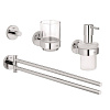 Картинка анонса товара «комплект аксессуаров grohe essentials new 4 в 1, хром (40846001)»