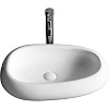 Картинка анонса товара «раковина ceruttispa cr7041b 600х400х150 накладная, белая, асимметричная»