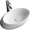 Картинка анонса товара «раковина ceruttispa cr0058a 480х300х140 накладная, белая, смещенный овал»