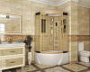 Картинка анонса товара «душевая кабина niagara luxe ng-7712gr (800x1200х2150) высокий поддон стенки золото»