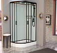 Детальная картинка товара «душевая кабина frank f411r м black 110x80 20056 закаленное матовое стекло»