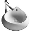 Картинка анонса товара «раковина ceruttispa cr045e 475х470х180 накладная, белая, форма капли, с переливом»