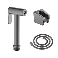 Детальная картинка товара «гигиеническая лейка aquatek aq2054bgm черный хром шлифованный»
