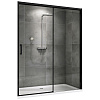 Картинка анонса товара «душевая дверь abber komfort ag93170b 170 см универсальная, профиль черный, стекло прозрачное»