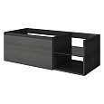 Детальная картинка товара «тумба под раковину armadi art quatro 6 120см (80+40) oak anthracite профиль anthracite 790-m6-120-oa-a»