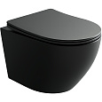 Детальная картинка товара «унитаз подвесной ceramica nova uno cn11001mb черный матовый»