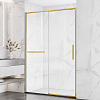 Картинка анонса товара «душевая дверь vincea slim soft vds-1ss140clg, 1400, брашированное золото, стекло прозрачное»