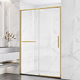 Детальная картинка товара «душевая дверь vincea slim soft vds-1ss140clg, 1400, брашированное золото, стекло прозрачное»
