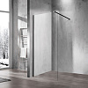 Картинка анонса товара «душевая перегородка vincea walk-in vsw-1h900clb, 900x2000, черный матовый, стекло прозрачное»