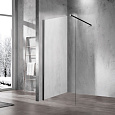 Детальная картинка товара «душевая перегородка vincea walk-in vsw-1h110clb,1100*2000, черный матовый, стекло прозрачное»