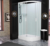 Картинка анонса товара «душевая кабина frank f418l м white 100x80 20013 закаленное матовое стекло»