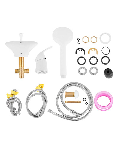 Смеситель на борт ванны Orange Iris M41-333w белый Смеситель на борт ванны Orange Iris M41-333w белый