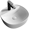 Картинка анонса товара «раковина ceruttispa cr0075 400х400х120 накладная, белая, квадратная, с отверстием под смеситель»